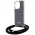 Чехол Guess Crossbody PC/TPU 4G Hard + Nylon cord для iPhone 15 Pro Max, цвет Черный (GUHCP15XHC4SEK)