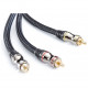 Сабвуферный кабель Eagle Cable Deluxe Y-Sub 10 м, цвет Черный (10041100)
