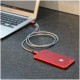 Кабель Fuse Chicken Armour Charge Limited Edition в стальной оплетке для iPhone 1 м, цвет Красный/Серебристый