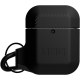 Чехол с карабином Urban Armor Gear (UAG) Silicone Case для AirPods 1&2, цвет Черный/Черный (10185E114040)