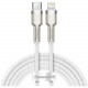 Кабель Baseus Cafule Series Metal Data Cable Type-C to Lightning PD 20W 2 м, цвет Белый (CATLJK-B02)