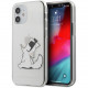 Чехол Karl Lagerfeld PC/TPU Choupette Fun Hard для iPhone 12 mini, цвет Прозрачный (KLHCP12SCFNRC)
