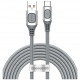 Кабель Baseus Flash Multiple Fast Charge Protocols Convertible Fast Charging Cable USB For Type-C 5A 2 м, цвет Cеребристый (CATSS-B0S)