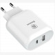Сетевое зарядное устройство Baseus Bojure Series Type-C PD + U Quick charge charger EU 32W set, цвет Белый (TZTUN-BJ02)