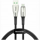 Кабель Baseus Waterdrop Cable USB - Micro USB 4 A 0.5 м, цвет Черный (CAMRD-A01)