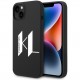 Чехол Karl Lagerfeld Liquid silicone Big KL logo Hard для iPhone 14, цвет Черный (KLHCP14SSBKLCK)