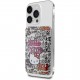 Магнитный картхолдер Hello Kitty Wallet Cardslot MagSafe PU leather Graffiti Tags, цвет Бежевый (HKWMPDGPHE)