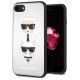 Чехол Karl Lagerfeld TPU Karl and Choupette Hard для iPhone 7/8/SE 2020, цвет Серебристый (KLHCI8KACHSI)