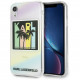 Чехол Karl Lagerfeld TPU Kalifornia Dreams Hard для iPhone XR, цвет Переливающийся (KLHCI61IRKD)