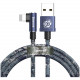 Кабель Baseus Camouflage Mobile Game Cable USB - Lightning 2.4 A 1 м, цвет Синий (CALMC-A03)