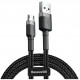 Кабель Baseus Cafule Cable USB - Micro USB 2.4 A 0.5 м, цвет Черный/Серый (CAMKLF-AG1)