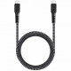 Кабель EnergEA FibraTough USB Type-C - USB Type-C 5 A 1.5 м, цвет Черный (CBL-FTCC5G-BLK150)