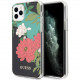 Чехол Guess Flower TPU/PC Hard Shiny N.1 для iPhone 11 Pro Max, цвет Черный (GUHCN65IMLFL01)