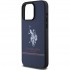 Чехол U.S. Polo Assn. PU Double horse logo and Stripes Hard для iPhone 15 Pro Max, цвет Темно-синий (USHCP15XPSZSALB)