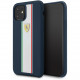 Чехол Ferrari On-Track Silicone case Stripes Hard для iPhone 11, цвет Синий (FESPIHCN61NA)