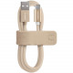 Кабель Momax Elite Link USB to USB Type-C Cable DTA 2.1 А 1 м, цвет Золотой