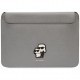 Чехол Karl Lagerfeld Saffiano Sleeve NFT Karl & Choupette для ноутбуков 13"/14", цвет Серебристый (KLCS14SAKCPMG)