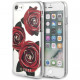 Чехол Guess Flower desire Transparent Hard PC/Roses для iPhone 7/8/SE 2020, цвет "Красная роза" (GUHCI8ROSTR)
