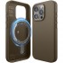 Чехол Elago PU Leather (MagSafe) для iPhone 15 Pro, цвет Серо-коричневый (ES15MSLE61PRO-TOU)