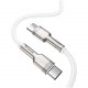 Кабель Baseus Cafule Series Metal Data Cable Type-C to Type-C 100W 2 м, цвет Белый (CATJK-D02)
