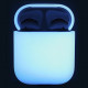 Силиконовый чехол Elago AirPods Silicone Case для AirPods 1&2, цвет Белый с синим свечением в темноте (Nightglow blue) (EAPSC-LUBL)