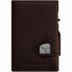 Кожаный кошелек с отделением для монет TRU VIRTU CLICK&SLIDE Nappa Brown, цвет Коричневый/Серебристый (CN-brown)