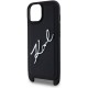 Чехол Karl Lagerfeld Crossbody PU Saffiano Autograph Hard для iPhone 15, цвет Черный (KLHCP15SSASGPBK)