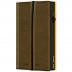 Кожаный кошелек TRU VIRTU CLICK&SLIDE Strap Edge Caramba с вертикальным ремешком, цвет Черно-золотой (ST-e-car-moss)