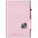 Кожаный кошелек TRU VIRTU CLICK&SLIDE Rhombus Rose, цвет Розовый/Серебристый (CL-rh-rose)