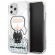 Чехол Karl Lagerfeld Liquid glitter Iconic Karl Hard для iPhone 11 Pro Max, цвет Радужный (KLHCN65LGIRKL)