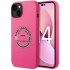 Чехол Karl Lagerfeld Liquid silicone Round RSG logo Hard для iPhone 14, цвет Розовый (KLHCP14SSRSGRCF)
