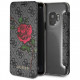 Чехол-книжка Guess Flower desire 4G Booktype PU/Roses для Galaxy S9, цвет Серый (GUFLBKS94GROG)