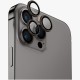 Защитное стекло Uniq OPTIX Camera Lens protector Aluminium для камеры iPhone 15 Pro, цвет Серый (IP6.1P(2023)-ALENSGRY)