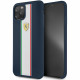 Чехол Ferrari On-Track Silicone case Stripes Hard для iPhone 11 Pro Max, цвет Синий (FESPIHCN65NA)