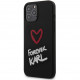 Чехол Karl Lagerfeld Liquid silicone Forever Karl Hard для iPhone 12 Pro Max, цвет Черный (KLHCP12LSILKRBK)