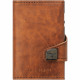 Кожаный кошелек TRU VIRTU CLICK&SLIDE Natural Brown, цвет Натуральный коричневый/Серебристый (PR-brown)