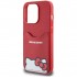 Чехол Hello Kitty Cardslot PU Leather Hidden Kitty Hard для iPhone 15 Pro Max, цвет Красный (HKHCP15LPSCKER)