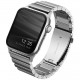 Браслет Uniq Strova Strap Link Steel для Apple Watch 42/44/45/49 мм, цвет Серебристый (44MM-STRVSIL)