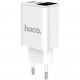 Сетевое зарядное устройство Hoco C63A Victoria Dual Port Charger With Digital Display, цвет Белый