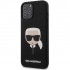 Чехол Karl Lagerfeld Liquid silicone Karl's Head Hard для iPhone 12 Pro Max, цвет Черный (KLHCP12LSLKHBK)
