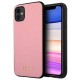 Чехол Guess Silicone Saffiano Hard для iPhone 11, цвет Розовый (GUHCN61SLSAPI)