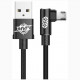 Кабель Baseus MVP Elbow Type Cable USB - Micro USB 2 A 1 м, цвет Черный (CAMMVP-A01)