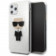 Чехол Karl Lagerfeld TPU collection Karl Iconik Hard для iPhone 11 Pro, цвет Блестящий серебристый (KLHCN58TPUTRIKSL)