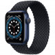 Умные часы Apple Watch Series 6 GPS, 40 мм, корпус из алюминия цвет Синий, плетеный ремешок цвет Черный