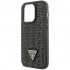Чехол Guess Diamond Rhinestone Triangle metal logo Hard для iPhone 14 Pro, цвет Зеленый (GUHCP14LHDGTPA)