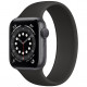 Умные часы Apple Watch Series 6 GPS, 40 мм, корпус из алюминия цвет "Серый космос", силиконовый монобраслет цвет Черный