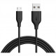 Кабель Anker PowerLine Micro-USB 3 м, цвет Черный (A8134H12)