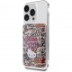 Магнитный картхолдер Hello Kitty Wallet Cardslot MagSafe PU leather Graffiti Tags, цвет Розовый (HKWMPDGPTP)