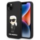 Чехол Karl Lagerfeld Liquid silicone NFT Karl Ikonik Hard для iPhone 14, цвет Черный (KLHCP14SSNIKBCK)