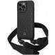 Чехол Mercedes Leather Stars Hard + Crossbody strap для iPhone 14 Pro Max, цвет Черный (MEHCP14X8RHSPK)
